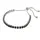 FIRETTI Armband Kupfer versilbert mit Zirkonia schwarz 23 cm