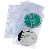 Durable CD/DVD-Hülle 5282-19 für 4 CDs 5er-Pack