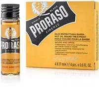 PRORASO Huile CHaude Pour La Barbe 4x17 ml