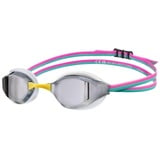 Arena Schwimmbrille arena Python Mirror silver-white-fuchsia, (1-St), Anti-Fog Beschichtung und UV-Schutz rosa