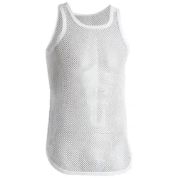 Dovre Net Singlet Weiß Ökologische Baumwolle Medium Herren