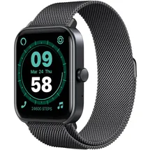 SMARTY 2.0 BT 40,50 mm Metallgehäuse Schwarz Metallarmband Schwarz Standard