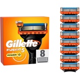 Gillette Fusion 5 Power Rasierklingen, 8 Ersatzklingen für Nassrasierer Herren mit 5-fach Klinge, Made in Germany