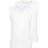 CALIDA Herren Unterhemd, 2er Pack - Cotton Code, V-Ausschnitt,