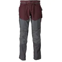Mascot 22479-230 Hose mit Knietaschen, bordeaux/anthrazitgrau, 76C47