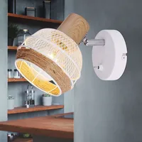 GLOBO Wandlampe Boho Style Wandleuchte Schlafzimmer mit Schalter Wandlampe