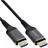 InLine HDMI AOC Kabel Ultra High Speed 10 m Grau/Schwarz