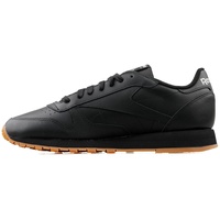 Reebok Classic Leather Sneaker, CBLACK/PUGRY5/RBKG03, 41 EU