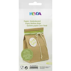 HEYDA 203089311 Bodenbeutel 10 x 5,5 x 17,5 cm natur