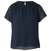 s.Oliver Luftige Chiffon-Bluse mit gesteppter Raffung - 44