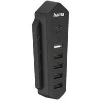 Hama 6in1 USB Hub Adapter Schwarz Playstation 5