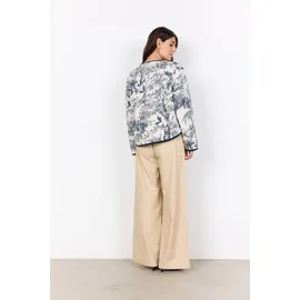 Soyaconcept "SC-CARLI 3", XL, navy combi, Web, Obermaterial: 100% Viskose, gemustert, hüftlang, Rundhals, Jacken Kurzjacke