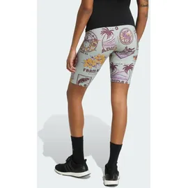adidas X Farm Radlershorts grau|violett|gelb XL