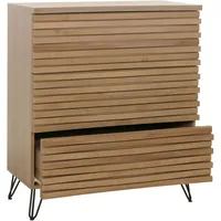 Mendler Kommode HWC-M49, Sideboard Schrank Highboard, 3D-Design 3 Schubladen