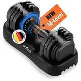 DH FitLife 2026 Neu Hantel Set – Verstellbare Kurzhanteln 2,5 bis 25 KG mit 18 Gewichtsstufen | Hantelset Kurzhantel mit Gewichten | Dumbbell Set für Männer & Frauen (NEU! 25kg X 1)