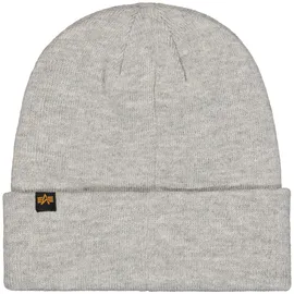 Alpha Industries 3D Beanie Mütze grau