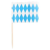 Papstar Deko-Picker 8 cm 200 St. Bayrisch Blau