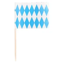 Papstar Deko-Picker 8 cm 200 St. Bayrisch Blau