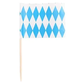 Papstar Deko-Picker 8 cm 200 St. Bayrisch Blau
