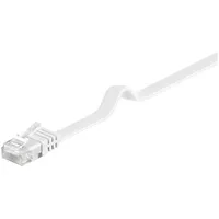 goobay CAT 5e Flach-Patchkabel, U/UTP, Weiß,
