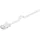 goobay CAT 5e Flach-Patchkabel, U/UTP, Weiß,