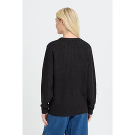 Oxmo Strickpullover OXEDNA ONECK Schwarz XXL