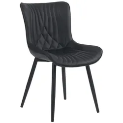 CLP Stuhl Brady schwarz/Kunstleder