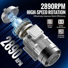 Vevor 2,2 kW Elektromotor 2890 U/min 90 l B3-Rahmen 3-phasig 24 mm Keilwelle