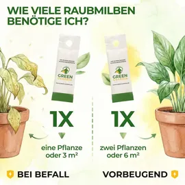 green guardia Raubmilben gegen Thripse Insektenvernichter 1 Tüte