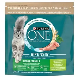 Purina One Indoor Cat Adult Futter mit Truthahn für Katzen 1,5 kg