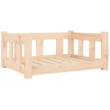 vidaXL Hundebett 65,5x50,5x28cm Massivholz Kiefer Hundekorb Hundesofa Tierbett