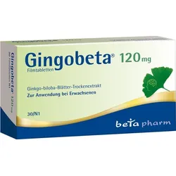 Gingobeta 120mg 30 St Filmtabletten