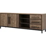 omg design Sideboard Vasto 220 x 80 x 45 cm Braun