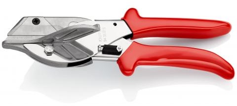 Knipex Gehrungsschere für Kunstoff- und Gummiprofile, Klingenlänge 56 mm, verchromt, Spezialzange