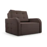 e-meubles Möblo Schlafsessel Braun, Holz, 1-Sitzer 101x90x100 cm, Wohnzimmer, Sessel Schlafsessel