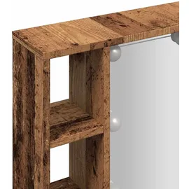 vidaXL Altholz-Optik 48,7 cm braun mit LED