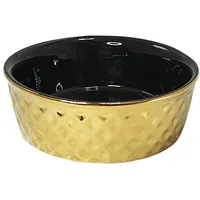 Nobby Keramik Napf Gold, Gold/schwarz Ø 15 x 6 cm, 0,50 l, 1 Stück