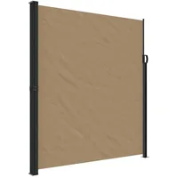vidaXL Seitenmarkise 220 x 300 cm Schwarz Polyester
