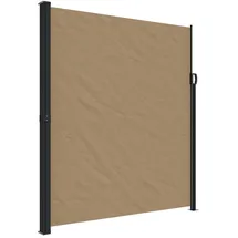 vidaXL Seitenmarkise 220 x 300 cm Schwarz Polyester