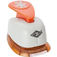 Wedo Motivlocher klein Schneeflocke 1,7 x 1,7 cm grau/orange