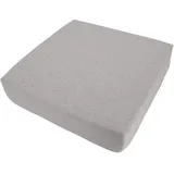 Alphadeco Premium Line Sentoa - Sitzkissen - Hochwertiger Möbelstoff - Kaltschaum - Waschbar - Aufstehhilfe - Bodenkissen - 40x40x10 - Hellgrau