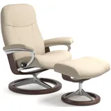 Stressless Stressless® Relaxsessel »Garda«, (Set), mit Signature Base, Größe L, Gestell Wenge beige