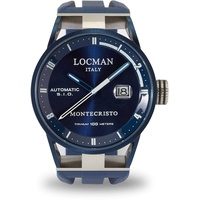 Locman Herrenuhr Montecristo Classic Automatik PVD blau Ref. 051