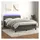 vidaXL Boxspringbett 140 x 190 cm Dunkelgrau