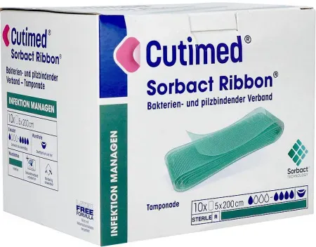 Cutimed Sorbact Bänder 5cmx200cm 10 Stück