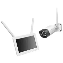 Indexa 26670 WLAN-Kamera SET 7 Zoll Bildschirm / microSD-Recorder + 1x 5MP-Kamera, App, tragbar WR120 SET M7B