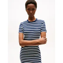 Tommy Hilfiger Shirtkleid Streifen Schwarz/Weiß/Blau 42