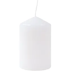 4er-Set Adventskranzkerzen 50x80mm weiß Weihnachtskerze Stumpenkerze Wachskerze Weiß
