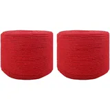 vidaXL Seil 2 pcs Rot Baumwolle
