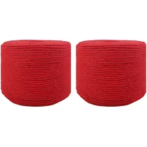 vidaXL Seil 2 pcs Rot Baumwolle